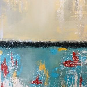 Textured Abstract Acrylic Painting "HUSH"